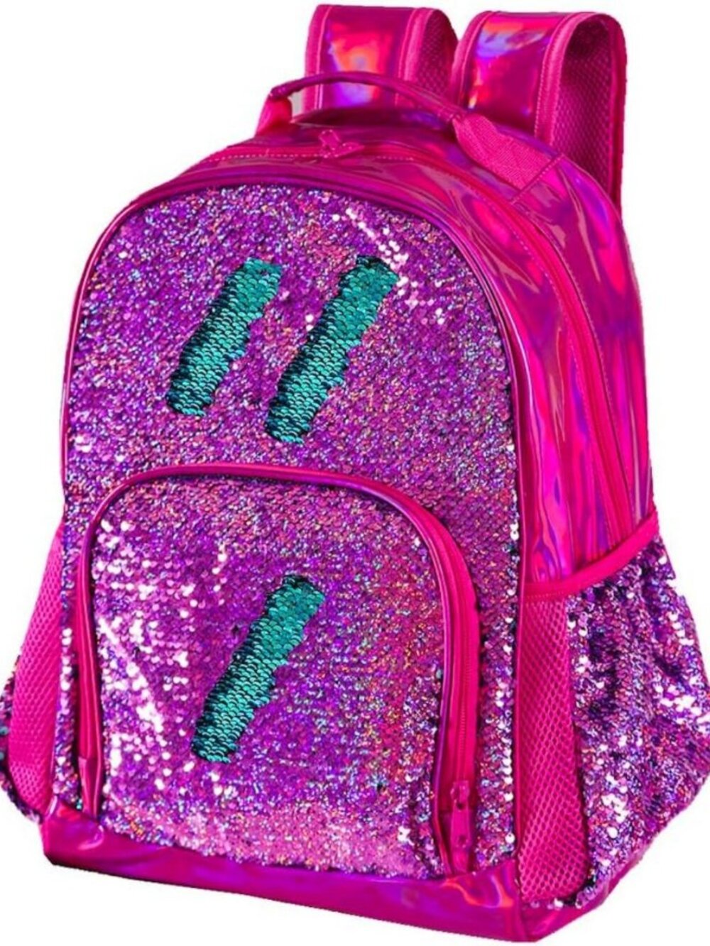 Holographic Sequin Backpack for Girls | Flip Sequin School Bookbag for Kids